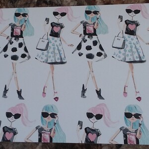 Baumwolle Candy Girly Girl Handgemachte Notizkarten