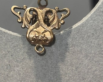 Art Nouveau  gold field clip /fob for belt for pocket watch