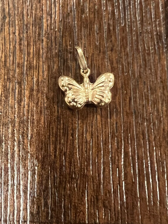 Oxidized 3D Small Butterfly Charm main image 1