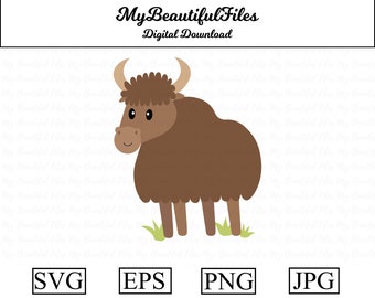 Yak Svg Etsy