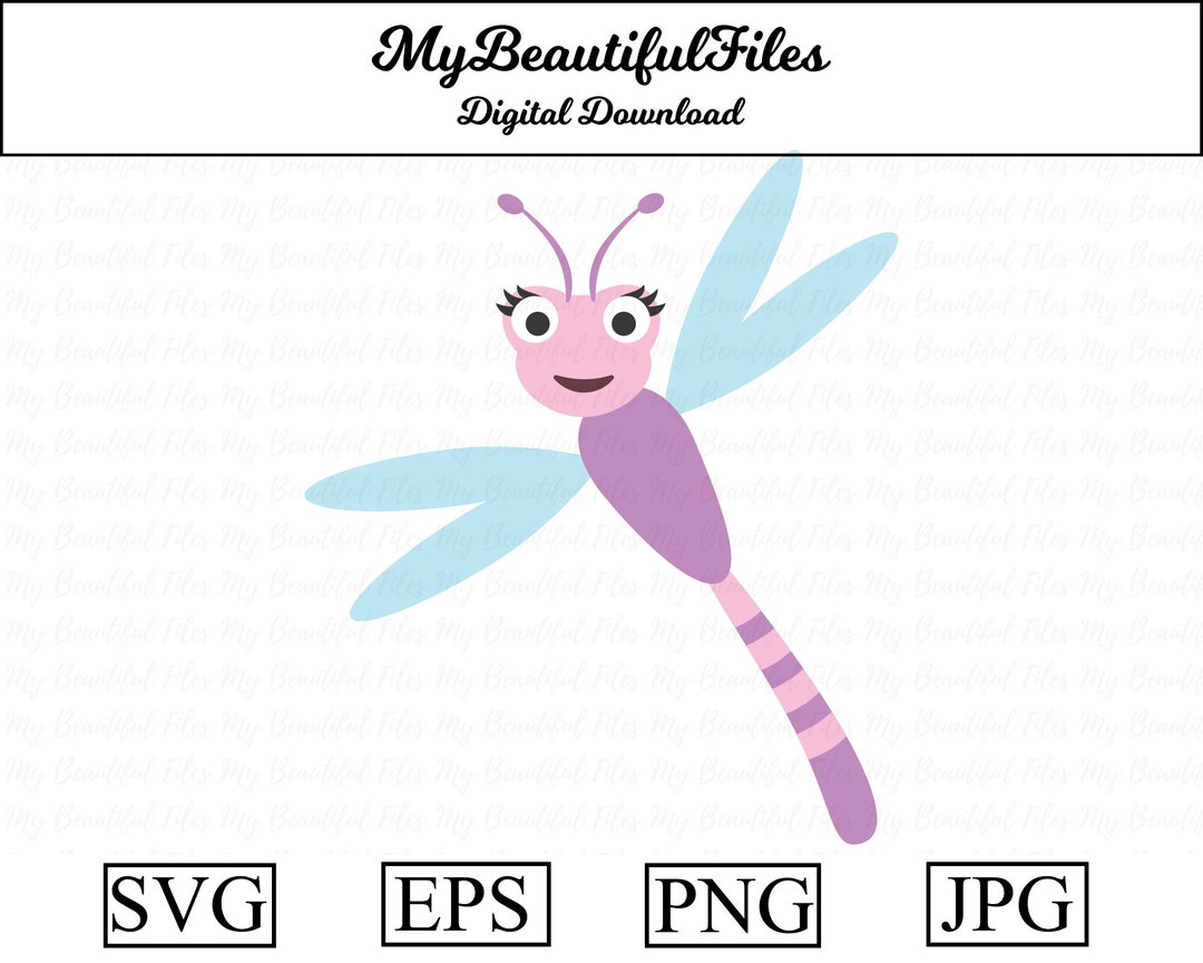 Cute Dragonfly SVG,PNG Digital Download Dragonfly File for Printable ...