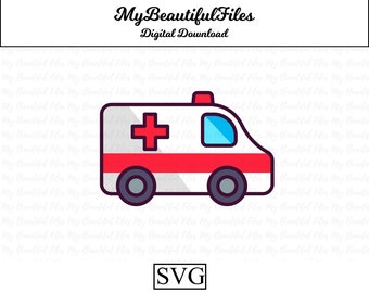 ambulance SVG -  Digital Download - ambulance File for printable art an more