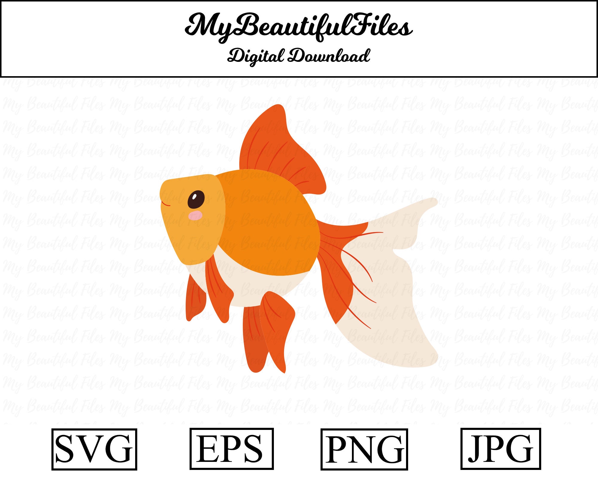 Goldfish Outline Clipart