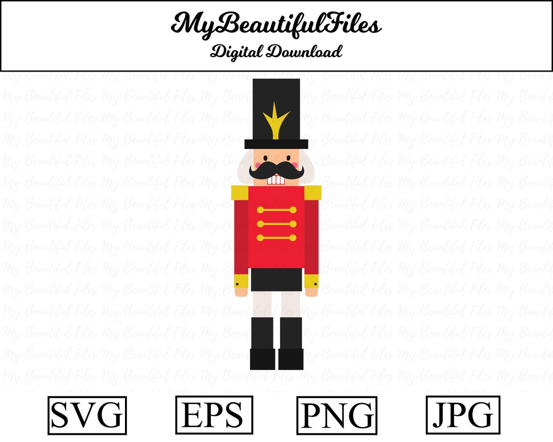 Nutcracker SVG,PNG Digital Download Cute Nutcracker File for Printable