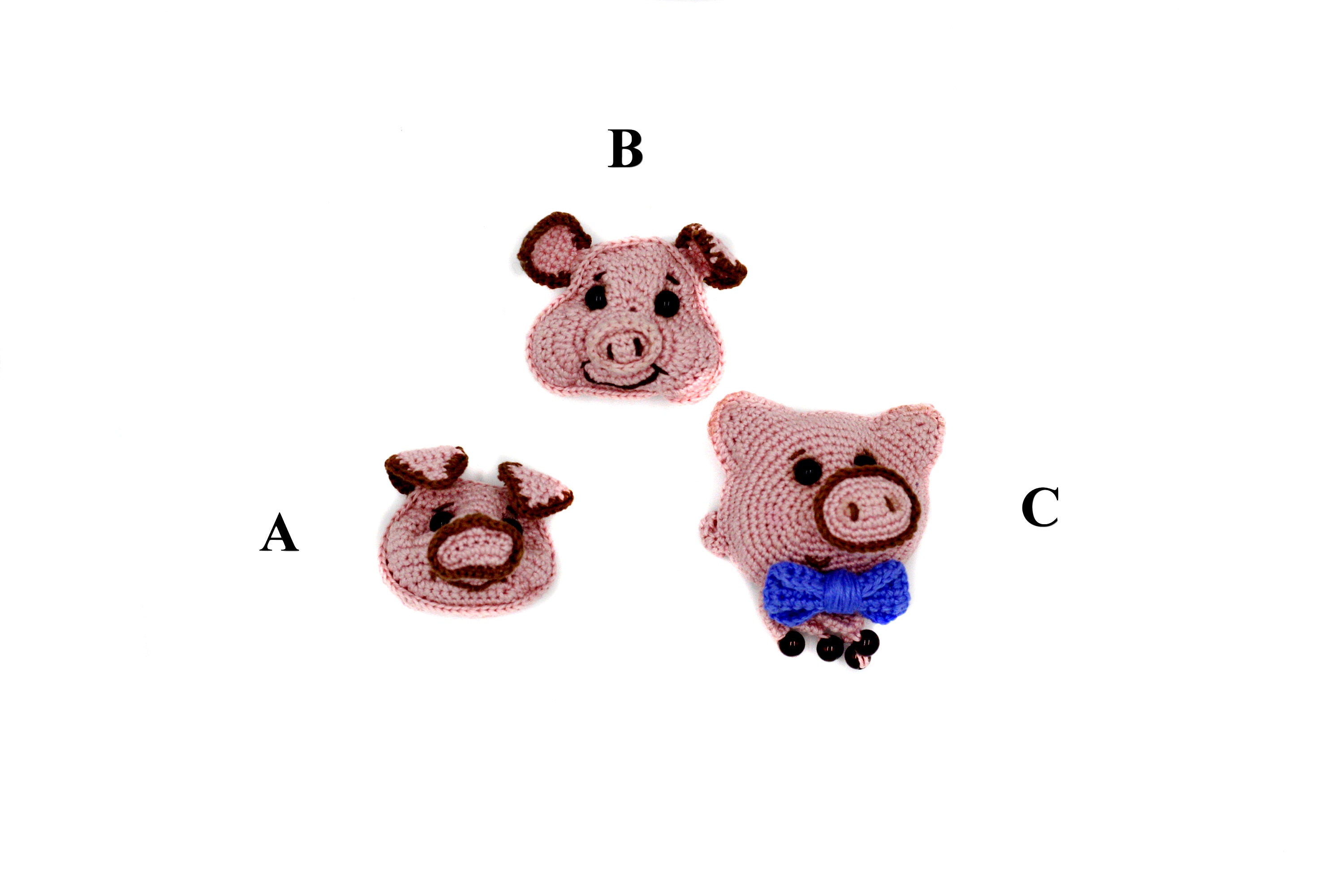 Pig Crochet farm animals Kitchen decor Etsy