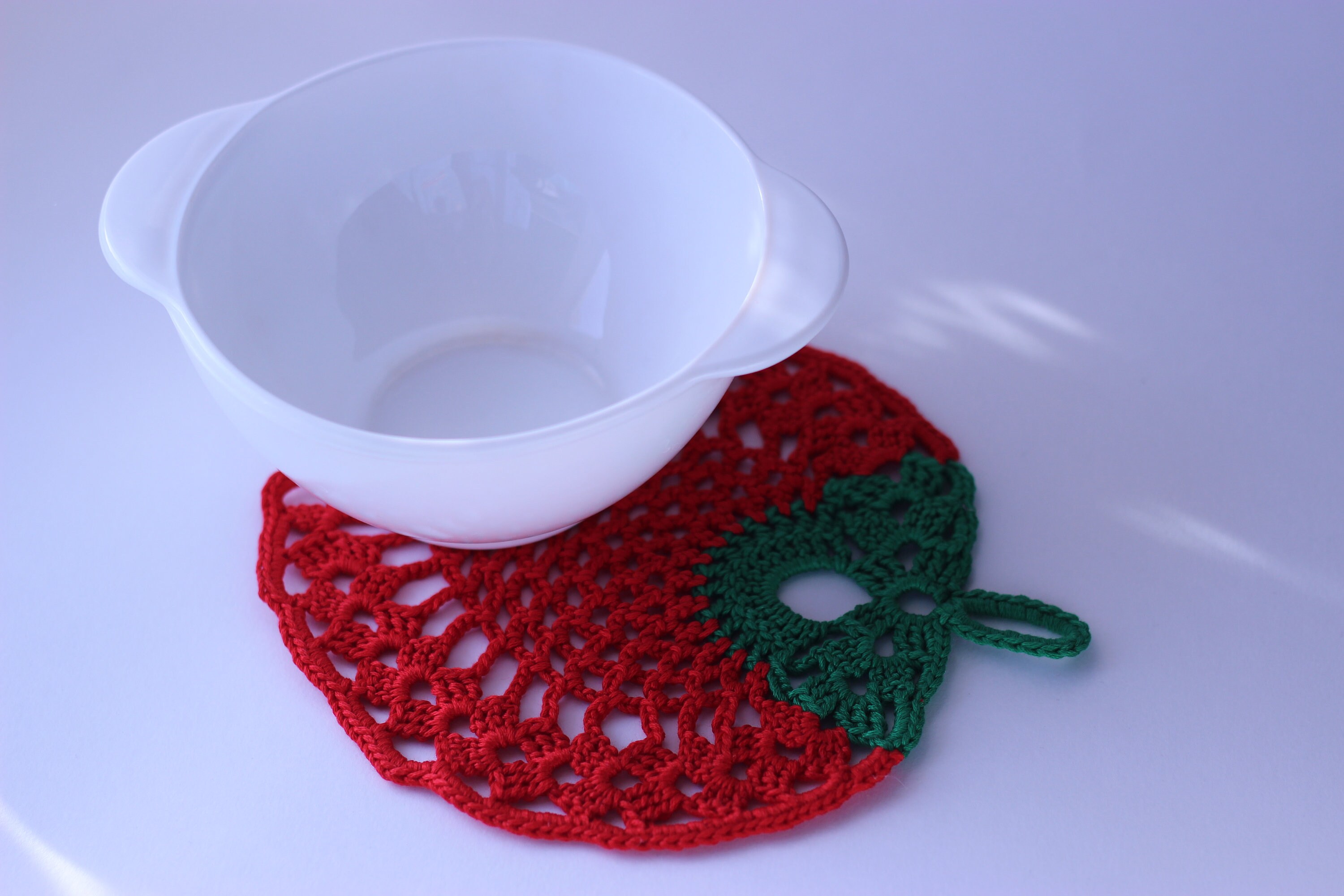Strawberry Trivet Hot pad Kitchen Trivets Crochet Berries Etsy