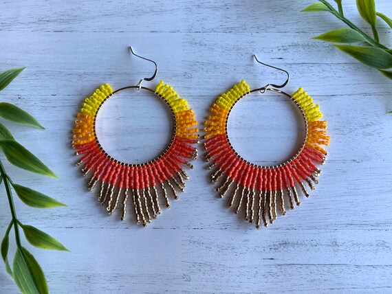 Yellow gold plated tassle earring Yellow gold plated tassle earring