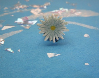 Blue Daisy Ocean Themed Cute Small Plastic Pin
