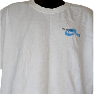 Microsoft TechNet Vintage 90s 00s Tshirt Tech Size XL