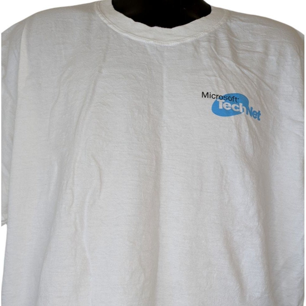 Microsoft TechNet Vintage 90s 00s Tshirt Tech Size XL