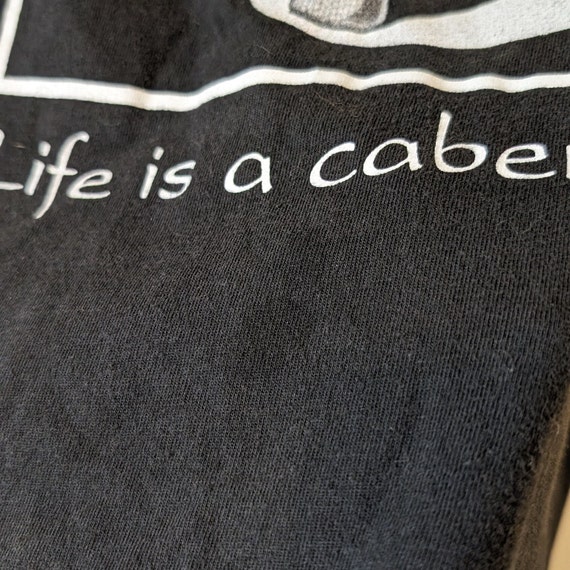 Life is a Cabernet Vintage 90s T Shirt Size XL Bl… - image 7