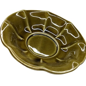 McCoy Pottery Round Vintage Green Decorative Bowl