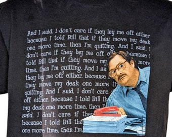 Office Space Milton Vintage 90s Tshirt Size Medium Faded