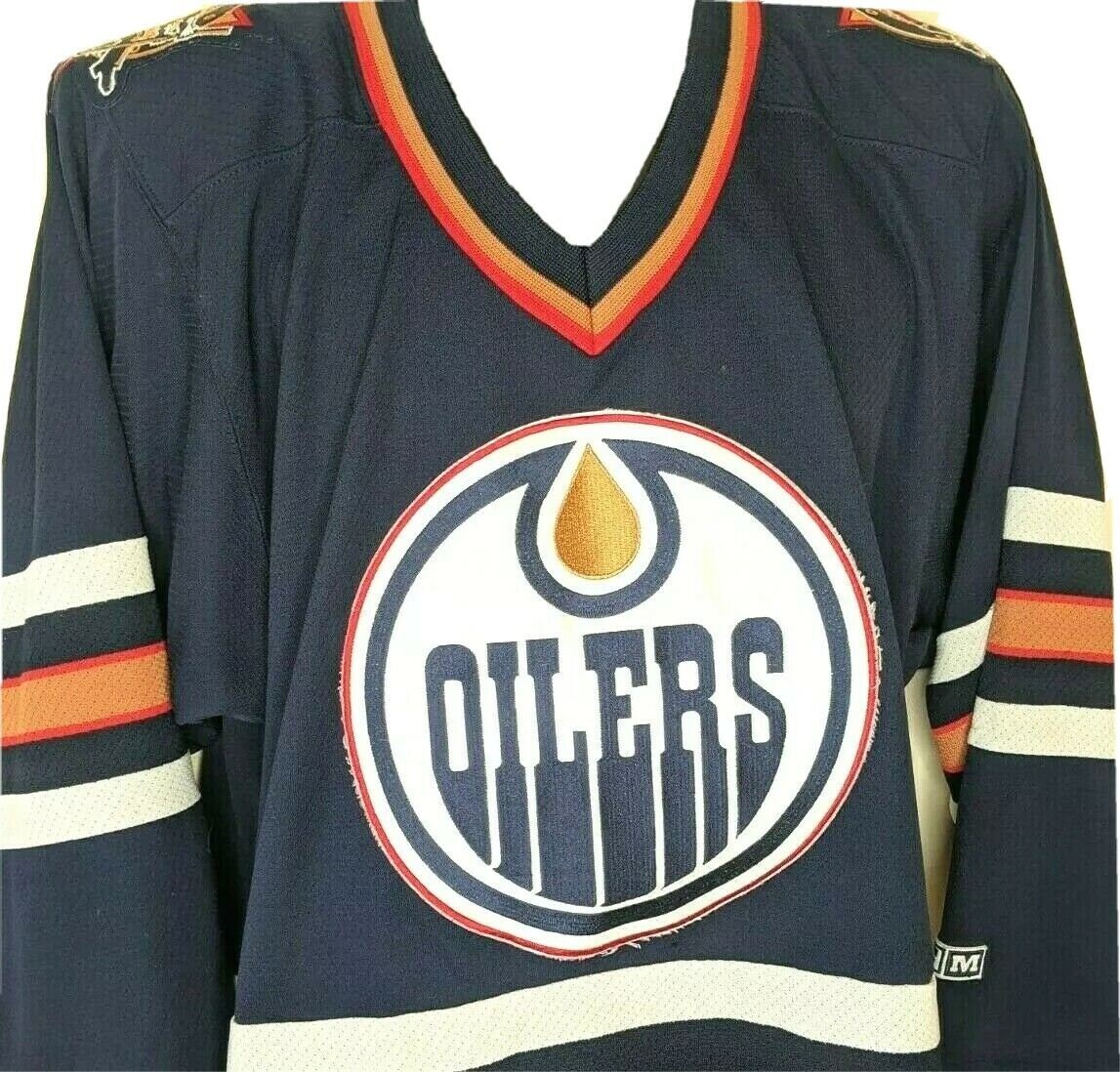 Edmonton Oilers CCM Vintage Hockey Jersey Mens Size S Sewn Etsy