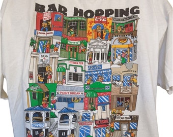 Barhopping Daytona Beach Vintage 2001 Tshirt Drinking Spring Break Size XL
