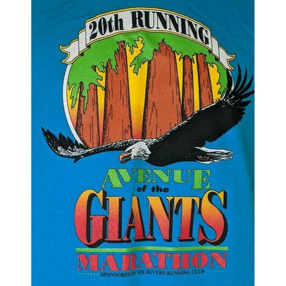 Avenue Of The Giants Marathon Vintage 1990s Tshir… - image 3