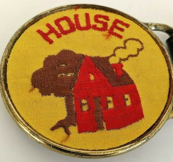 Pyramid Belt House Embroidered Vintage Belt 70s Bo
