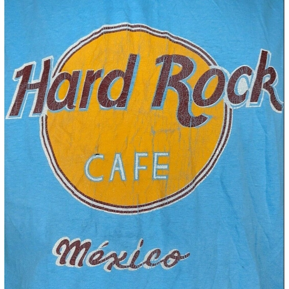 Hard Rock Mexico Vintage 80s Ringer Muscle Shirt … - image 3