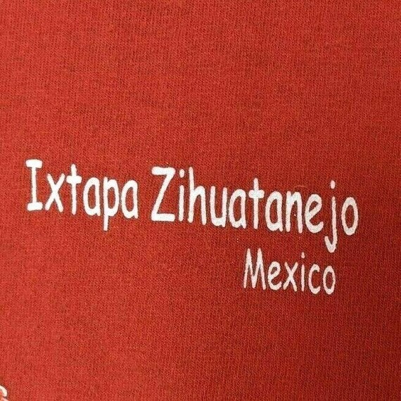 Iguana Reptile Shirt Orange Yazbek Ixtapa Zihuata… - image 4