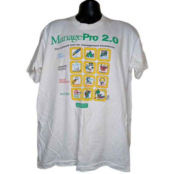 ManagePro 2.0 Avantos Vintage 90s Tshirt Technolo… - image 2