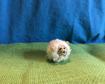 TIny Knitted Stuffed Sheep