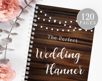 Wedding Planner Printable, Wedding Planning Book, Printable Wedding Planner, Wedding Binder Template, Engagement Gift Ideas, Rustic Wedding