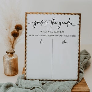 MILA - He or She What Will Baby Be Sign, Guess The Gender Game, Gender Guess Board, Gender Neutral Baby Shower, He or She Gender Reveal Sign