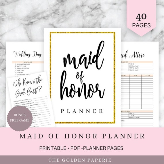 maid of honor planner