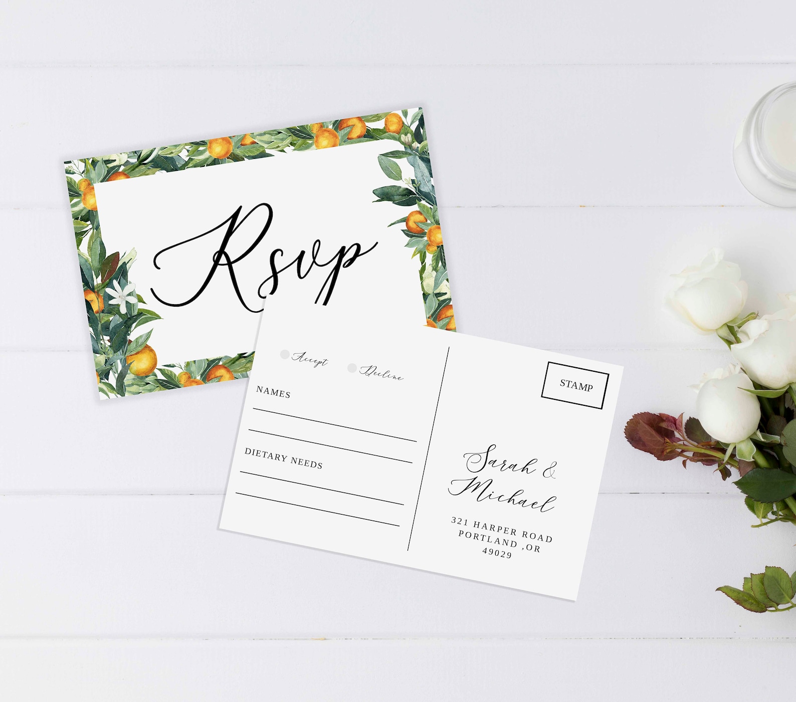 RSVP Postcard Postcard RSVP Wedding Postcard RSVP Postcards Etsy
