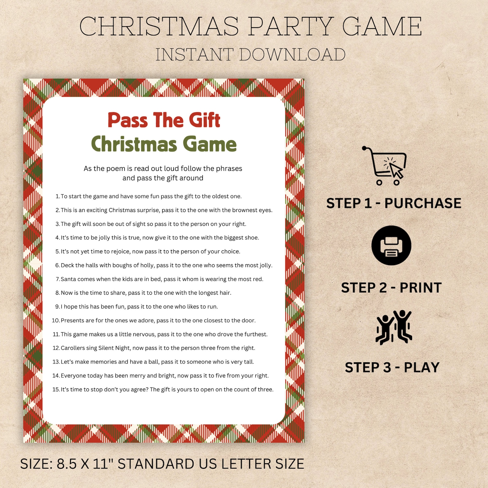 Pass the Gift Christmas Game Printable - Il 1588xN.5320502156 St01 