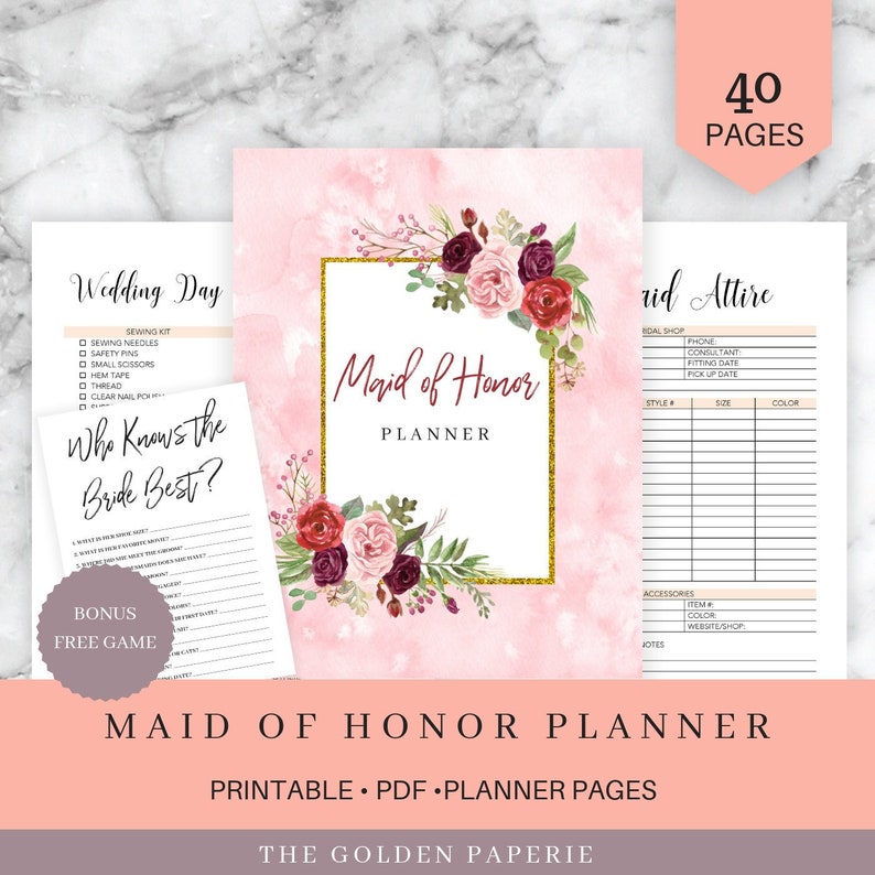 Maid of Honor Planner, Wedding day Planner Printable, Bridesmaid Planner, Will By yourself Be My Maid of Honor, PDF, Do-it-yourself Laptop computer , PDF Obtain photo regarding Maid of Honor Printable Planner titled Maid of Honor Planner, Marriage ceremony Planner Printable, Bridesmaid Planner, Will Your self Be My Maid of Honor, PDF, Do it yourself Laptop , PDF Obtain