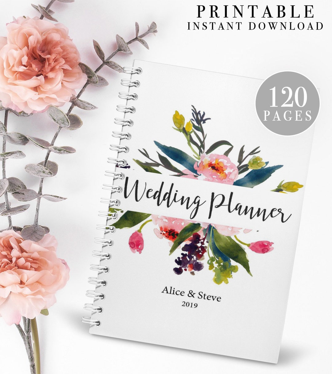 Wedding Planner Printable, Wedding Planning Book, Printable Wedding ...