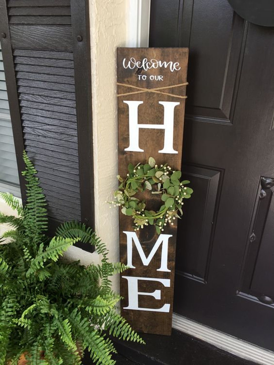 to our home porch sign Farmhouseporch sign front Etsy