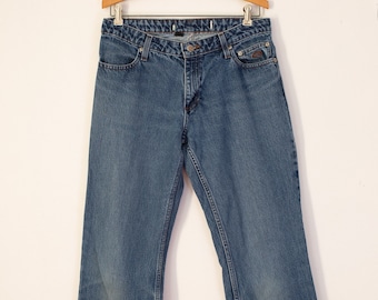 vintage 1990s harley davidson stonewash jeans | straight leg relaxed | medium rise | 31 in waist