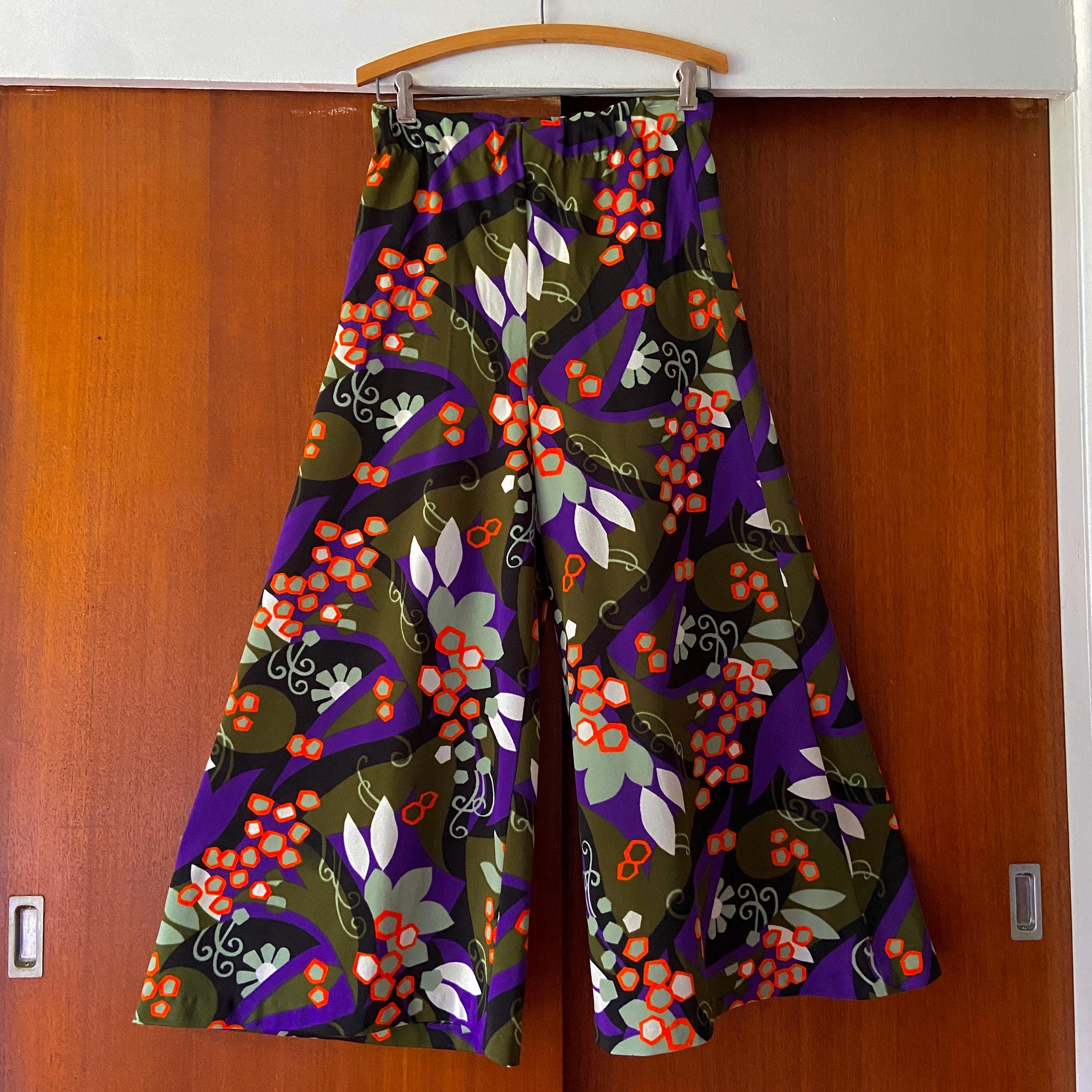 60s Wide Leg Pants - Etsy