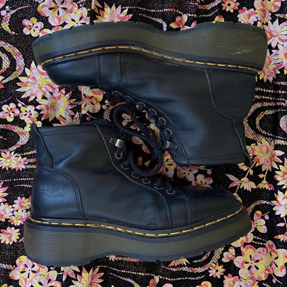vintage 1990s dr martens black platform boots | ch