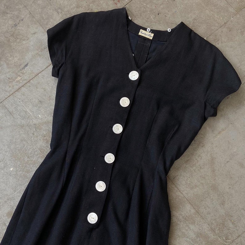1940s button down dress