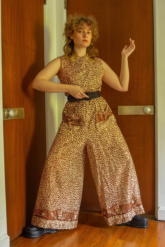 vintage 1960s leopard print jumpsuit | Nelly De Gr