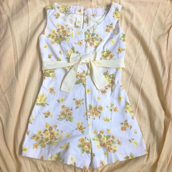 vintage 1960s floral cotton romper | playsuit | ha