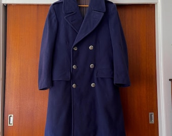 Vintage 60s USAF Air Force Overcoat 1085 Blue Coat US Military