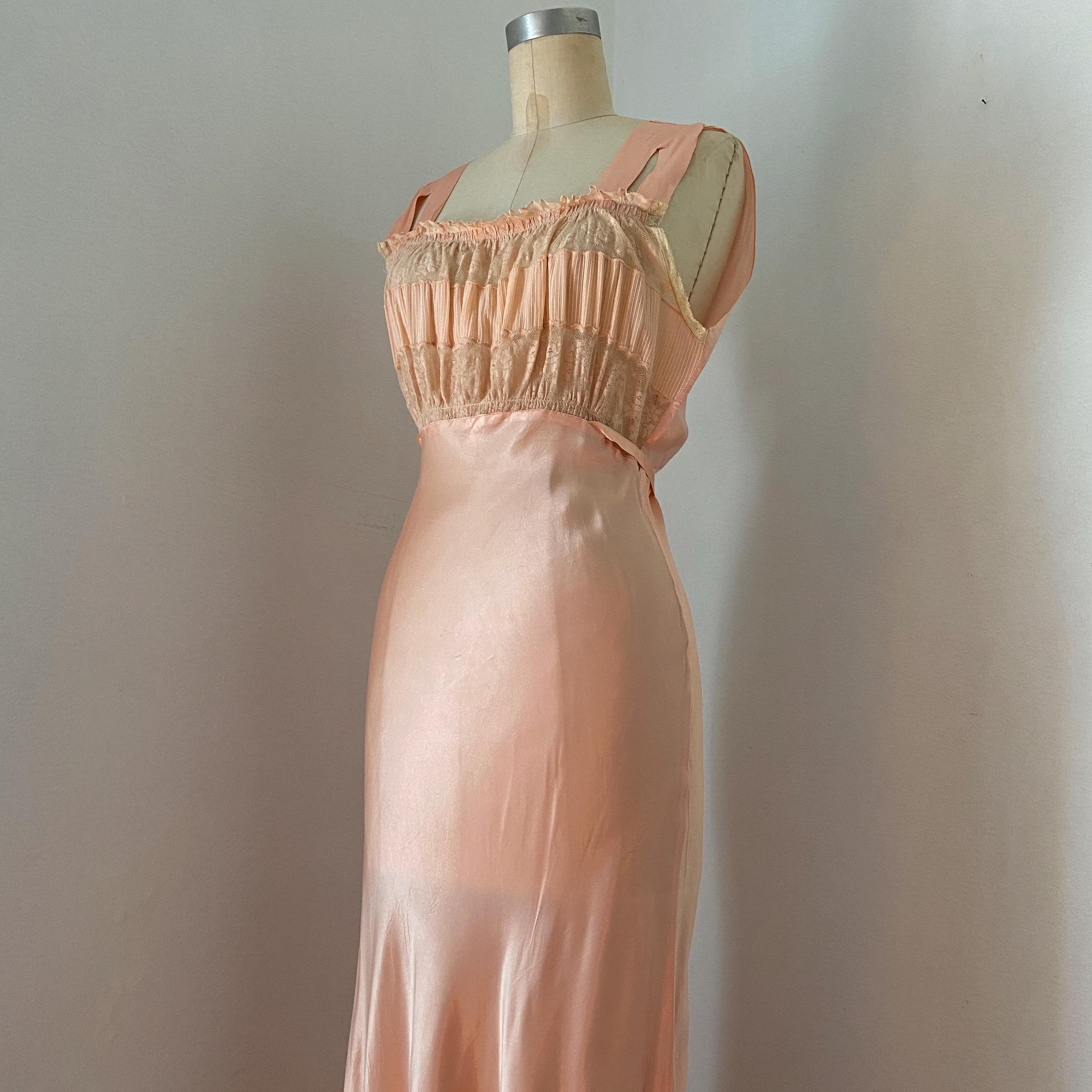 Vintage Slip Dress Pink - Etsy