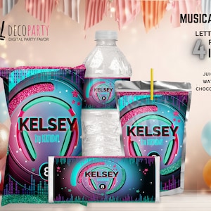 Music Party Bundle PRINTABLE kit, Music Decoration, Music Party Favors, Music Party, Music Birthday Party, Music Party Favor Digital