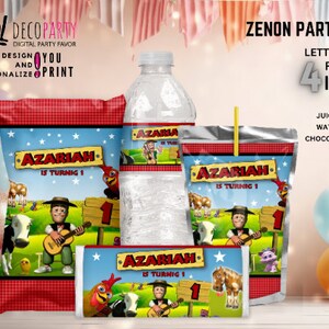 Granja de Zenon Party Favors Pack, Zenon Farm Party Decoration Pack