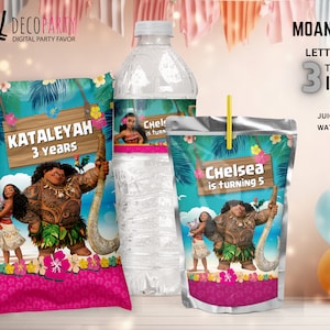 Moana birthday digital kit 3 digital items