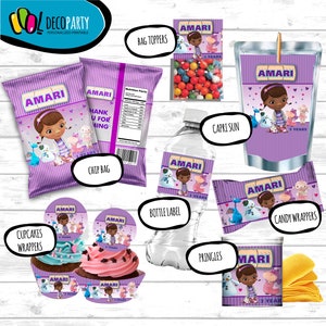 Doc mcstuffins birthday decorations, Doc Birthday Party Decoration package, Doc McStuffins themed party kit