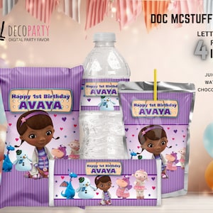 Doc mcstuffins birthday decorations, Doc Mcstuffin Birthday Party Decoration package, Doc McStuffins themed party kit