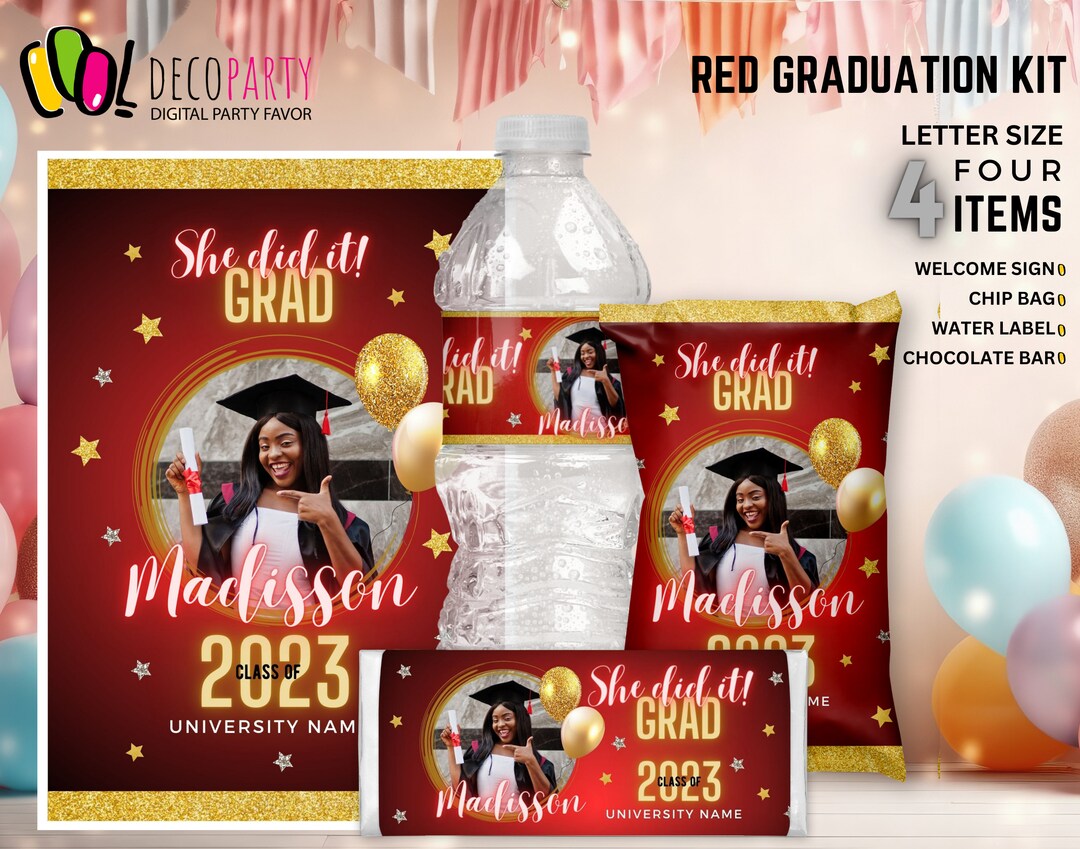 Class of 2024 Graduation Custom Party Favors Pack, Grad Party Favors ...
