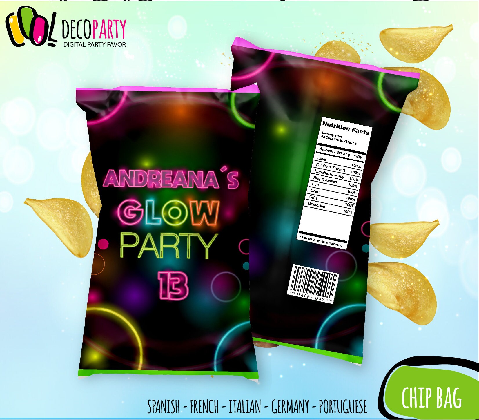 24 Pieces Glow in The Dark Party Bags Neon Themed Party Favors Bags Glow in  The Dark Kraft Treat Bags Candy Bags Goodie Bags for Glow in The Dark