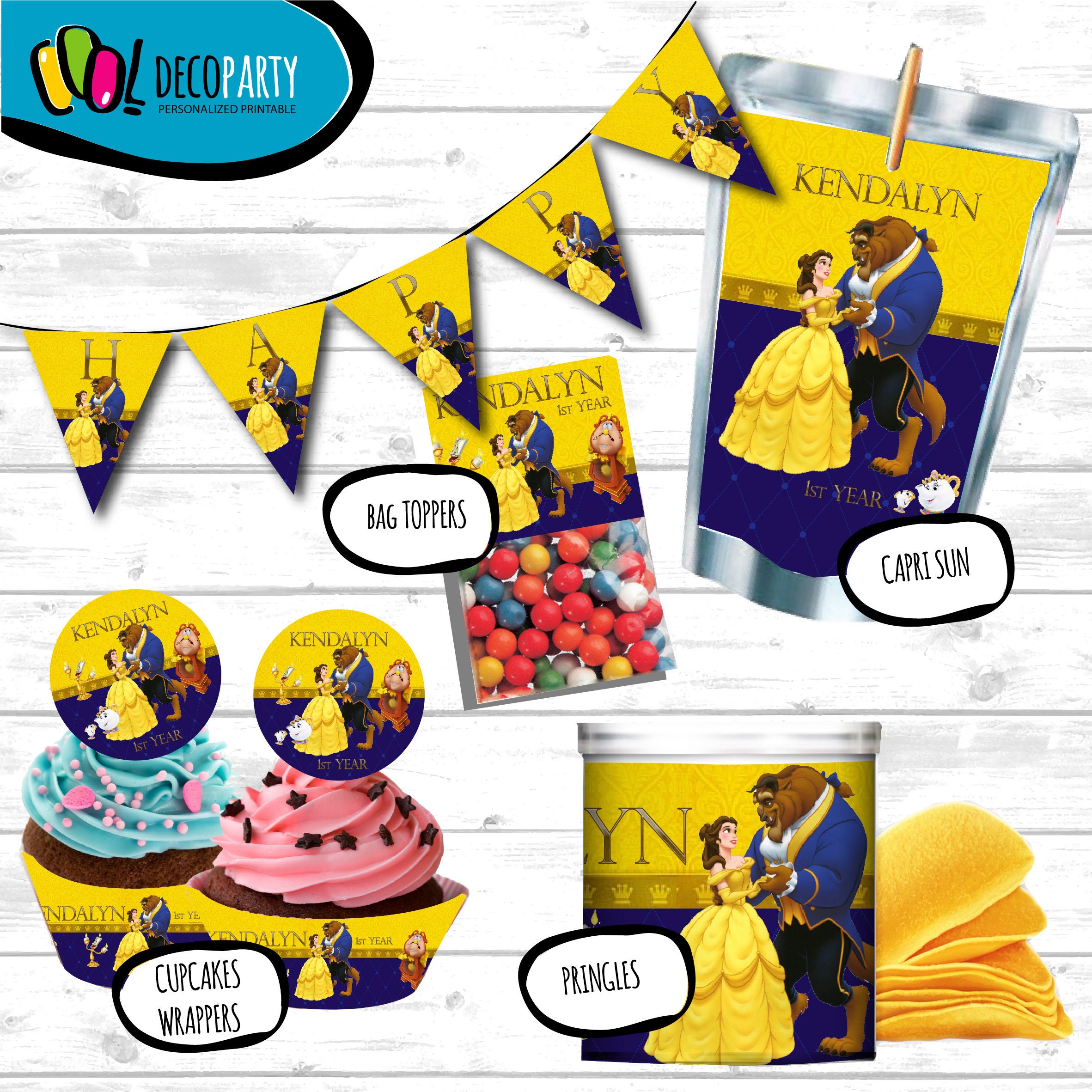 Beauty and the Beast Party Decorations, Beauty Package, Beauty Bundle