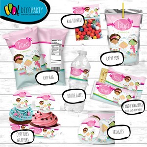 Spa Birthday Party, Spa Custom Party Favors Decoration
